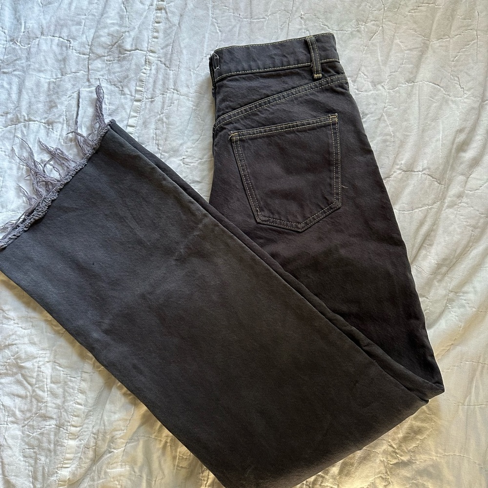 Zara high waisted jeans size 6, high waisted wide leg Zara jeans